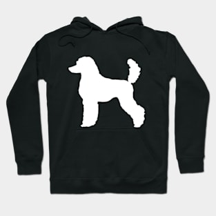 Black Standard Poodle Dog Silhouette Hoodie